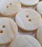 23mm 36L Grooved Cream mix Polyester Buttons x 5 Buttons
