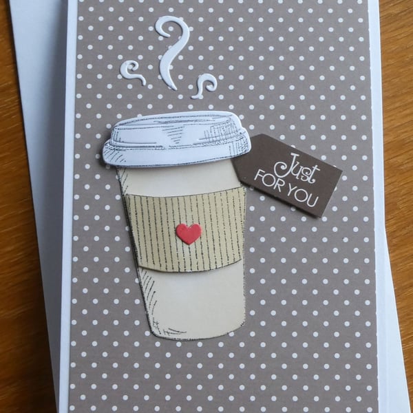 Coffee, Hot Chocolate,  Tea Cup Birthday Card - Birthday Wishes Just For You