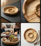 Beautiful unique spalted Beech snack and dip Platter  - Image 1