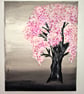 Original Acrylic Painting - Abstract Art – Home Decor - "Japanese Cherry" - Image 1