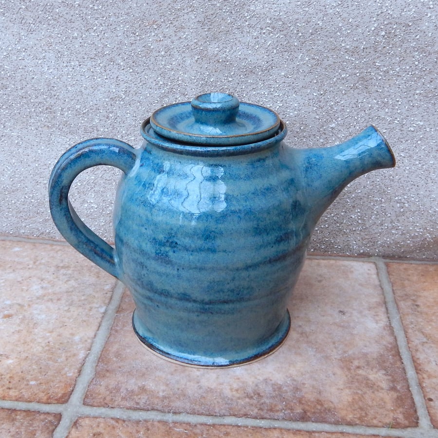 Teapot hand thrown in stoneware handmade ceramic pottery tea pot