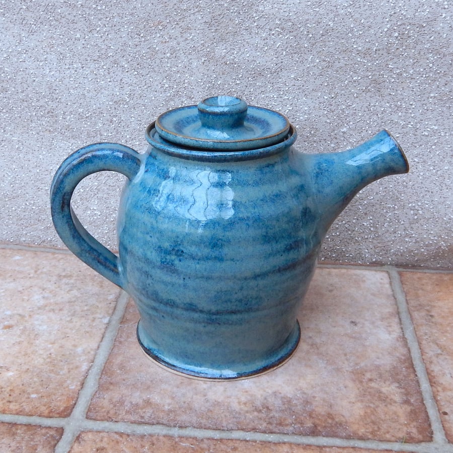 Teapot hand thrown in stoneware handmade ceramic pottery tea pot