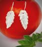 Tomayto Tomato - Silver tomato leaf earrings - Image 2