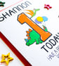 Personalised 1st Birthday 1 Today Have A Roarsome Birthday Card Dinosaur Age  - Image 4