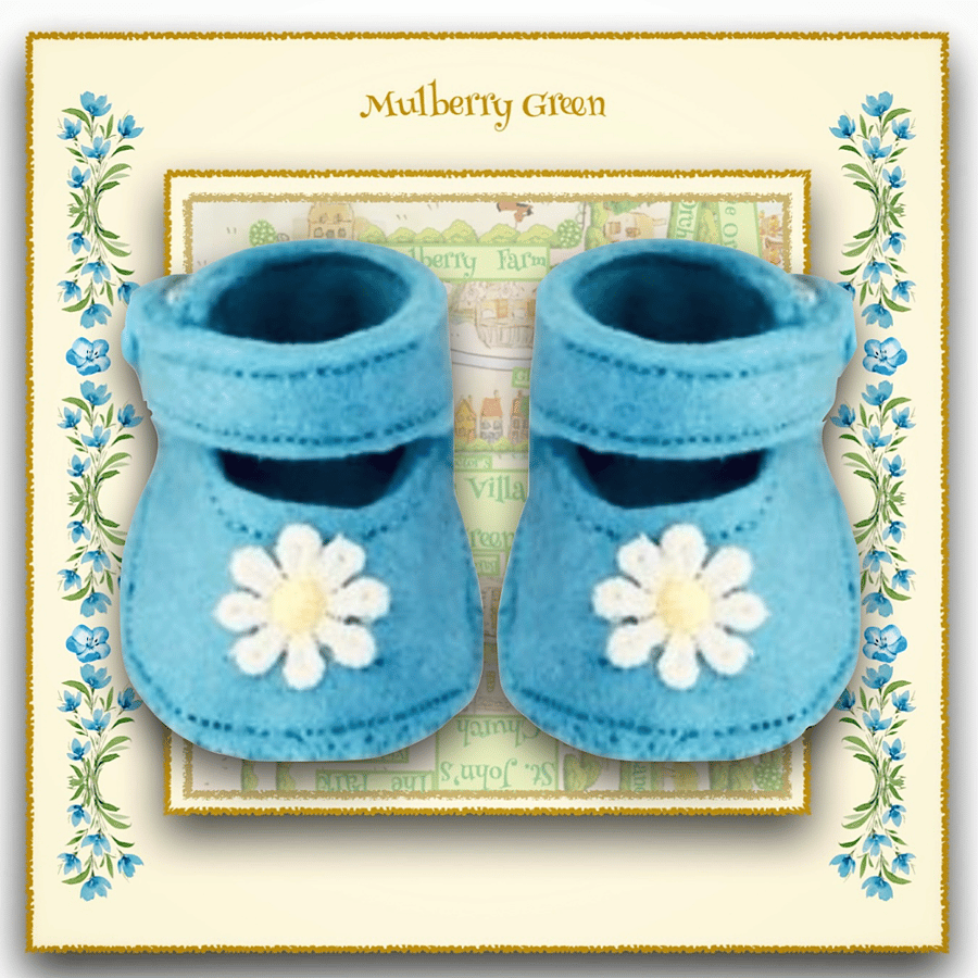 Blue Daisy Shoes