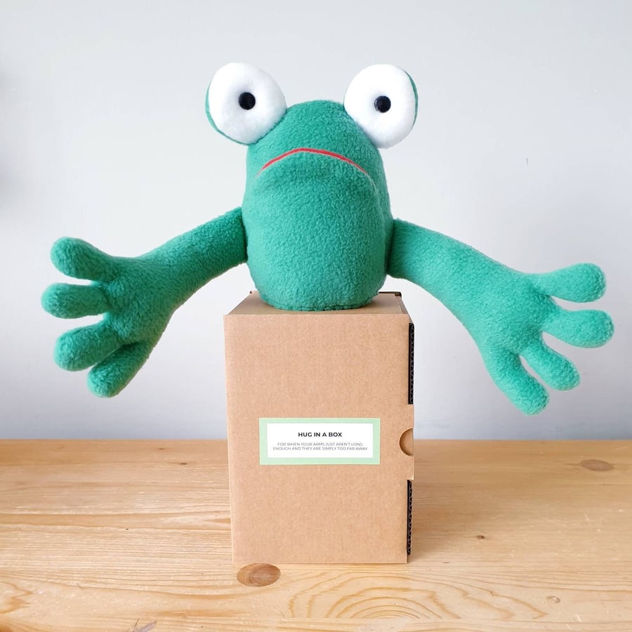 FROG HUG IN A BOX - Gift for a far away friend 