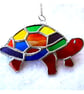 Tortoise Suncatcher Stained Glass Handmade Rainbow 039 Turtle  - Image 5