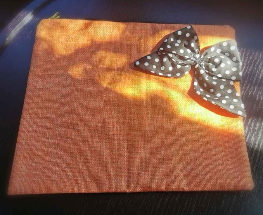 Set of 2 Boho Style Accessoires ( Cover for Table or Small laptop, Card Wallet) 