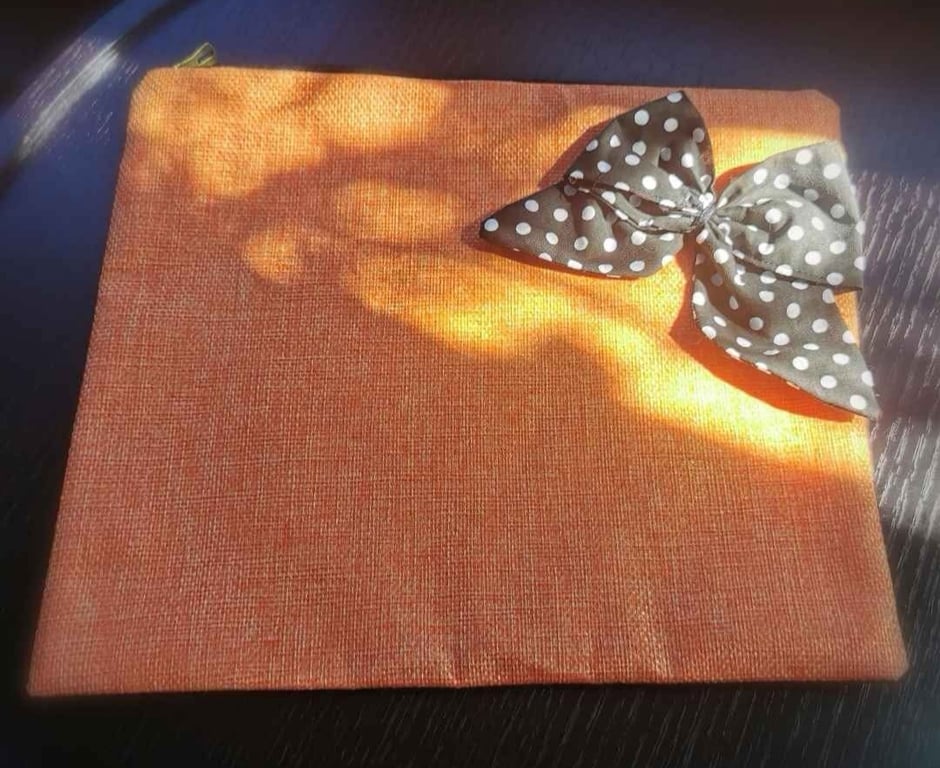 Set of 2 Boho Style Accessoires ( Cover for Table or Small laptop, Card Wallet) 