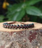 Hematite Macrame bracelet, Magnetic gemstone adjustable bracelet  - Image 8