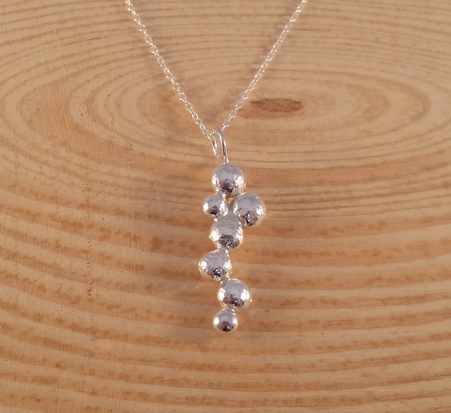 Sterling Silver Boulder Necklace