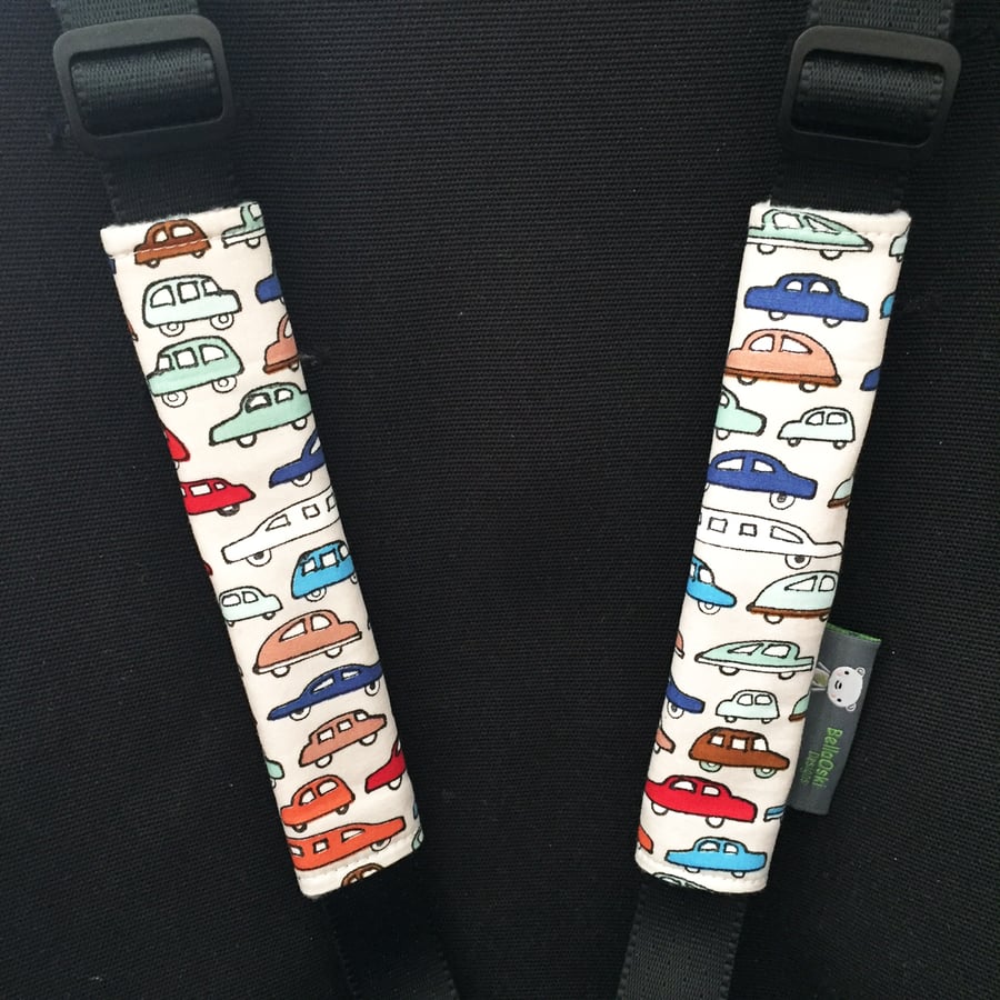 Stroller Strap Covers, pushchair covers for Bugaboo, M&P, Quinny, Stokke, CUSTOM