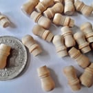 20 x  TINY Shaker style drawer knobs for small cabinets and dolls houses 