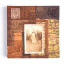 Analogue Ephemera Collage on Wood Panel, 12x12cms, Free UK Postage (201)