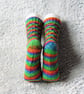 Hand Knitted Ladies' Socks, Cosy Wool Blend Socks, Bright Socks - Image 4