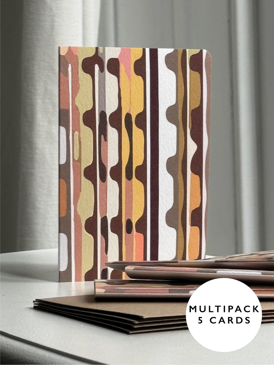 Card birthday for friend "is it chocolate?" trendy fashionable funky  (5-pack)