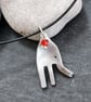Upcycled elephant fork pendant - Image 4