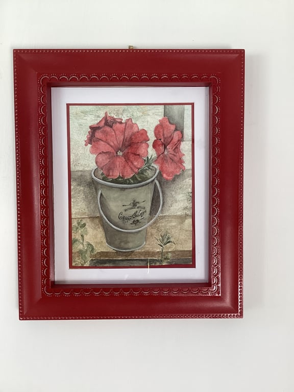 Red Flowers, original watercolour