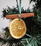 Dried Orange Christmas Decorations, Set of 4, Rustic Christmas Tree Decor - Image 3