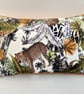 Printed Velvet Jungle Design Cushion Cover  - Image 5