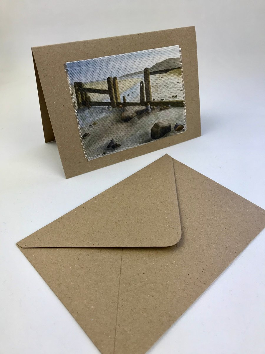 Norfolk Costal Textile Greetings Card