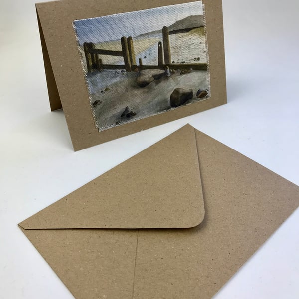 Norfolk Costal Textile Greetings Card