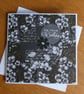 Birthday Card - Monchrome Floral - Have A Wonderful Birthday - Image 10