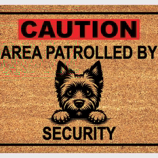 Cairn Terrier Security Door Mat - Cairn Terrier Dog Doormat - 3 Sizes