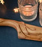 Bespoke custom order for Rini - Hand carved cherry wood wedding cake knife - Image 4