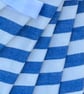 BLUE and WHITE STRIPED BUNTING - double-sided, 7 flags - Image 3