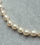 Very Pale Gold Freshwater Pearl Necklace - Image 4