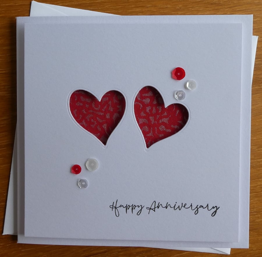 Heart Apertures Anniversary Card