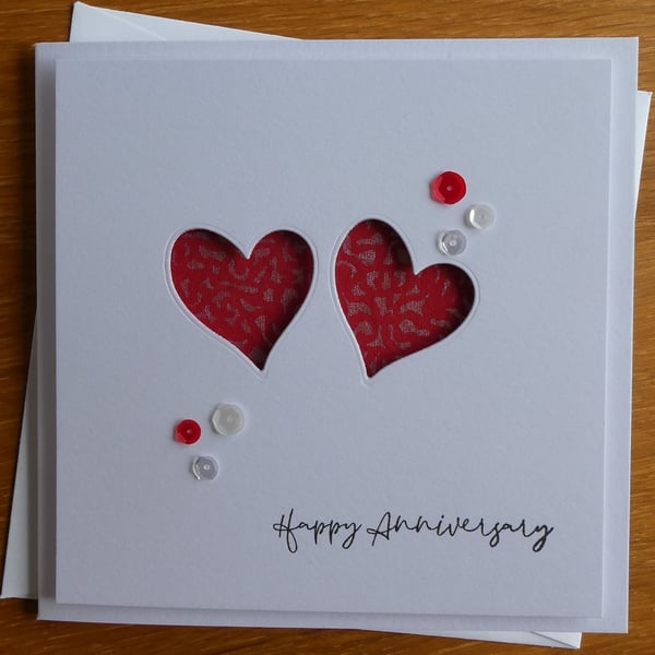 Heart Apertures Anniversary Card