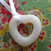 ♥ Large white chunky heart