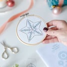 Folk Star Embroidery Kit