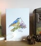 Nuthatch Christmas card - Image 1
