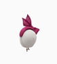 Cerise Pink Sinamay Fascinator Hat for Weddings, Ascot, Race Day Occasions - Image 5