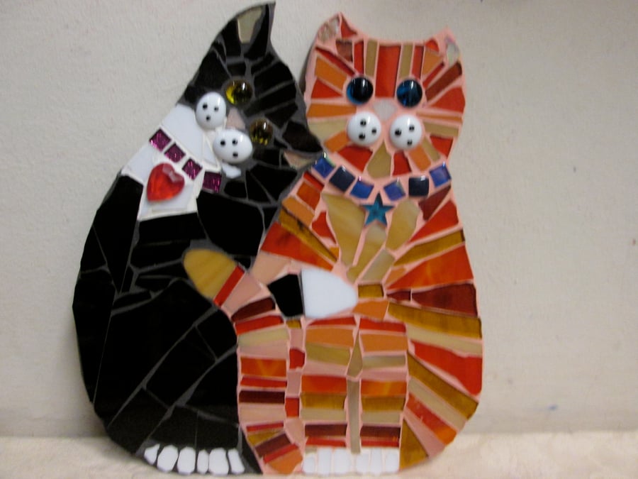 Love cats mosaic