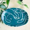 Handmade stoneware Sunday Sunday octopus trinket dish