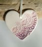 Ceramic heart hanging - Image 1