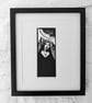 Le Fay - Welsh Folklore Lino Print - Limited Edition 