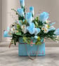 Lovely artificial flower in an envelope style holder or unique handbag design - Image 5