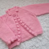 REDUCED 14" Baby Bobble Edged Cardigan