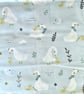 Half a Metre of Pale Blue Little Duckling Fabric