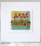 HAND EMBROIDERED CARD SPRING SUMMER VOYSEY