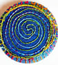 Buttons 1 inch button Hand Dyed Silks and Cottons Free Machine Embroidery Button