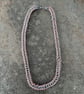 Copper & Steel Box Weave Chainmail Necklace 