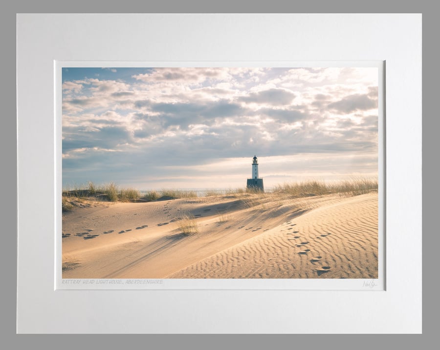 Rattray Head Lighthouse, Aberdeenshire, Scotland - A3 (50x40cm) Unframed Print