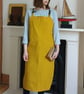 Kite Shape Crossback Apron, Mustard Canvas, Adjustable. Unisex No22 - Image 1