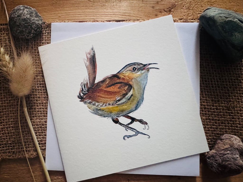 Ginny Wren greetings card